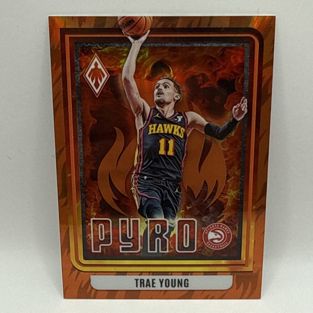 🔥 2023-24 Panini Phoenix - PYRO ORANGE 1/49 - TRAE YOUNG 🔥Atlanta Hawks